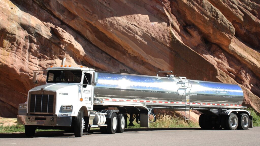 red rocks water truck